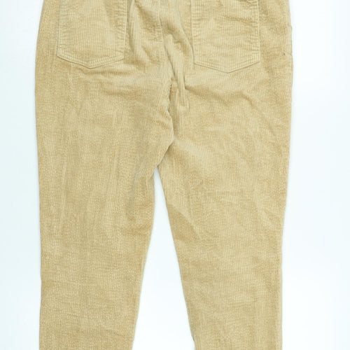 native youth Boys Beige Cotton Jogger Trousers Size 16 Years L24 in Regular Tie - Logo