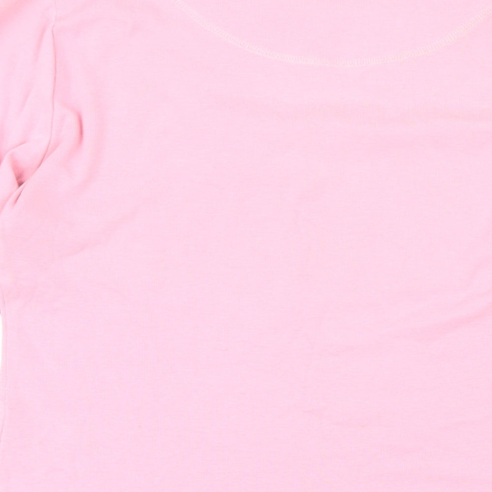 NEXT Womens Pink 100% Cotton Basic T-Shirt Size 14 Sweetheart