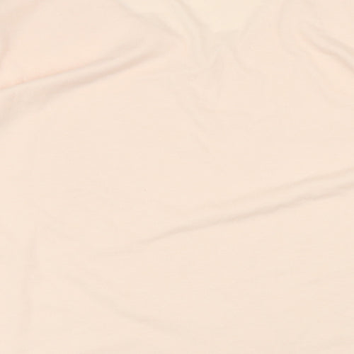 Damart Womens Pink Polyester Basic T-Shirt Size 18 V-Neck