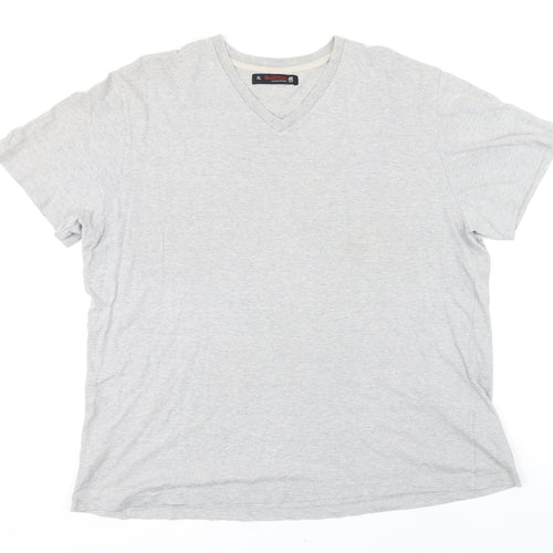 Burton Mens Green Cotton T-Shirt Size XL V-Neck