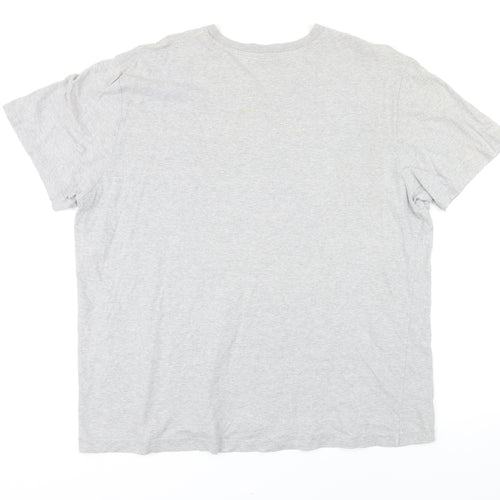 Burton Mens Green Cotton T-Shirt Size XL V-Neck