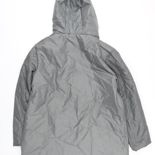 Anna De Lancay Womens Grey Jacket Coat Size M Zip