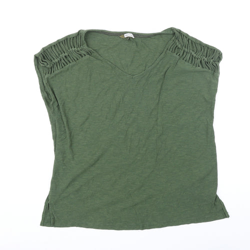 Sonia Chapman Womens Green Cotton Tunic T-Shirt Size 18 Sweetheart