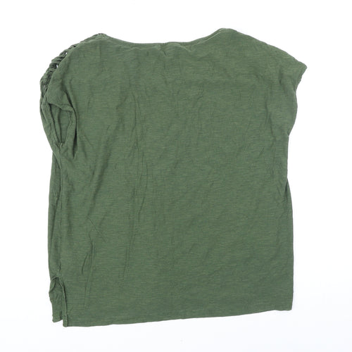 Sonia Chapman Womens Green Cotton Tunic T-Shirt Size 18 Sweetheart