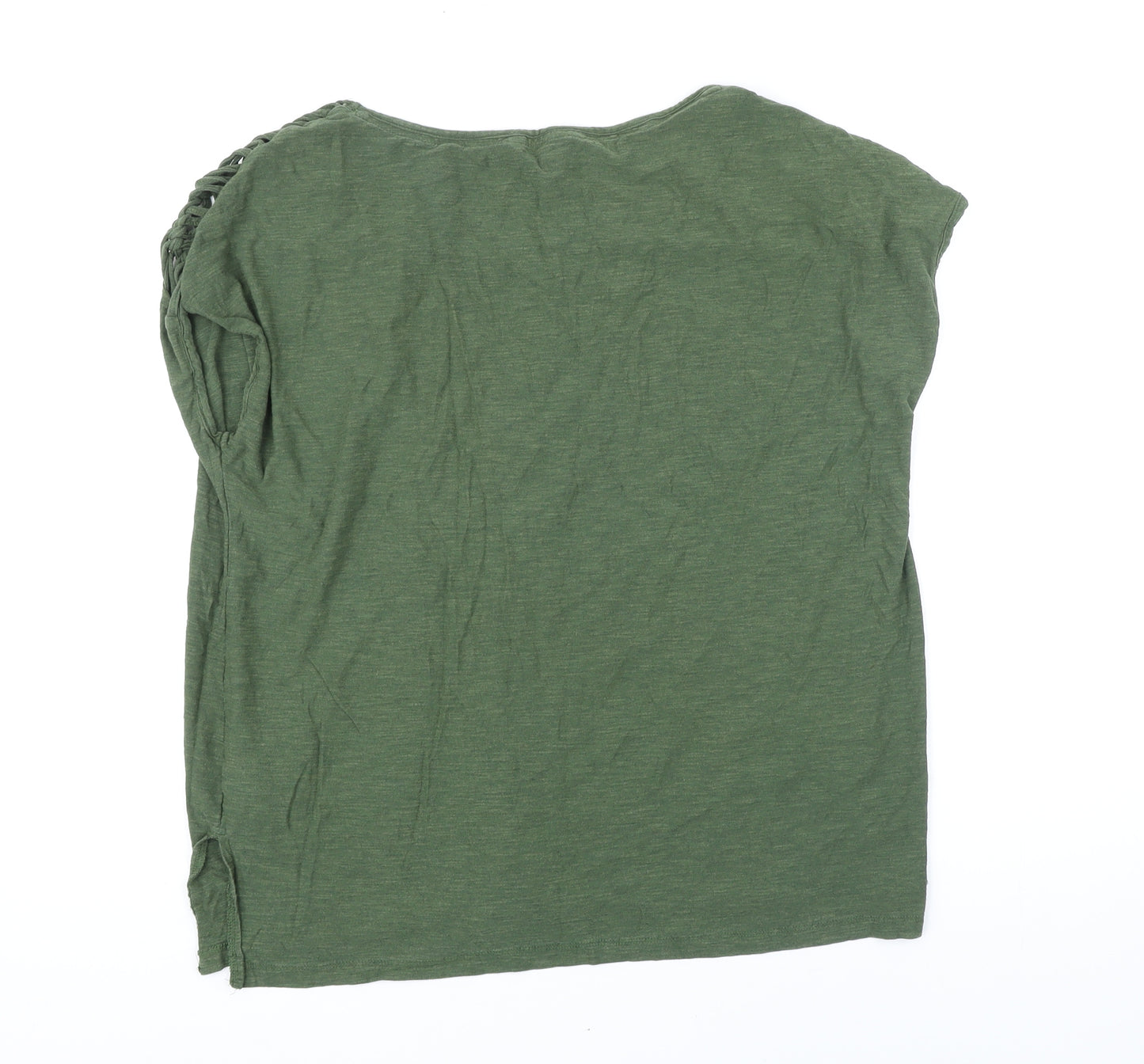 Sonia Chapman Womens Green Cotton Tunic T-Shirt Size 18 Sweetheart