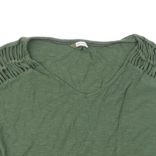 Sonia Chapman Womens Green Cotton Tunic T-Shirt Size 18 Sweetheart