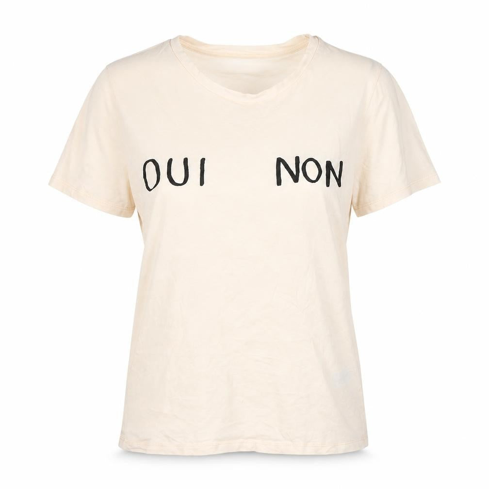 Topshop Womens Pink 100% Cotton Basic T-Shirt Size 8 Round Neck - Oui Non