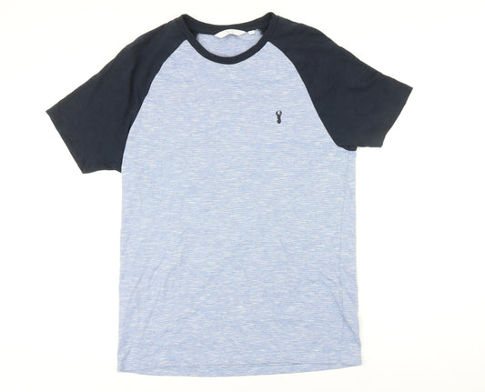 NEXT Mens Blue Cotton T-Shirt Size M Round Neck