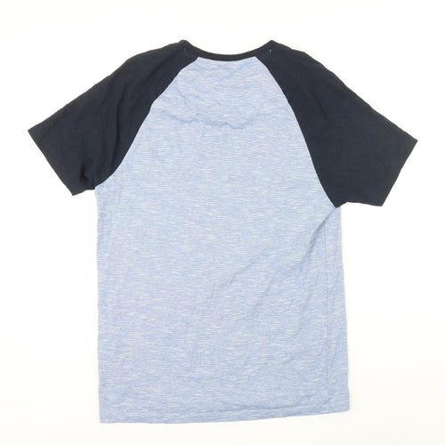 NEXT Mens Blue Cotton T-Shirt Size M Round Neck