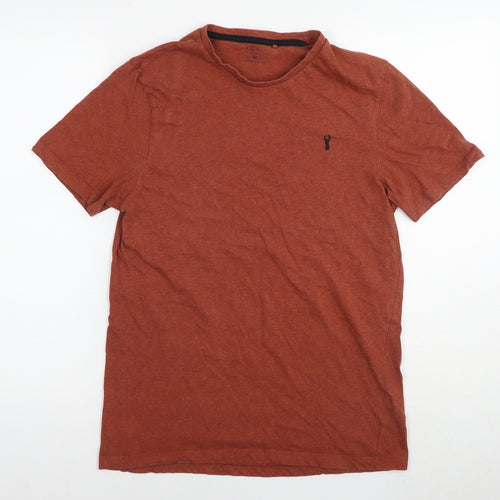 NEXT Mens Brown Cotton T-Shirt Size M Round Neck