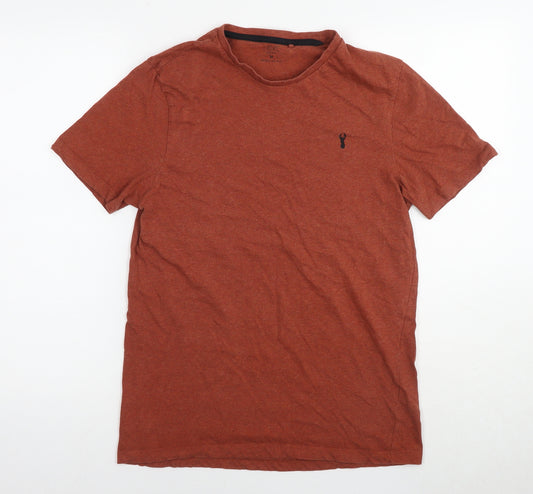 NEXT Mens Brown Cotton T-Shirt Size M Round Neck