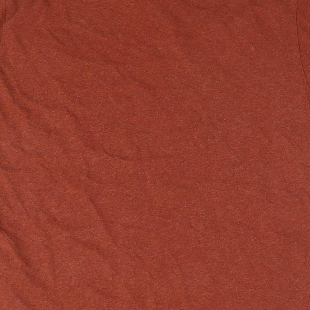 NEXT Mens Brown Cotton T-Shirt Size M Round Neck