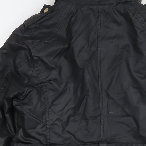 NEXT Womens Black Parka Jacket Size 12 Zip