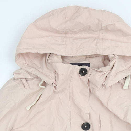 Marks and Spencer Womens Pink Parka Jacket Size 18 Zip