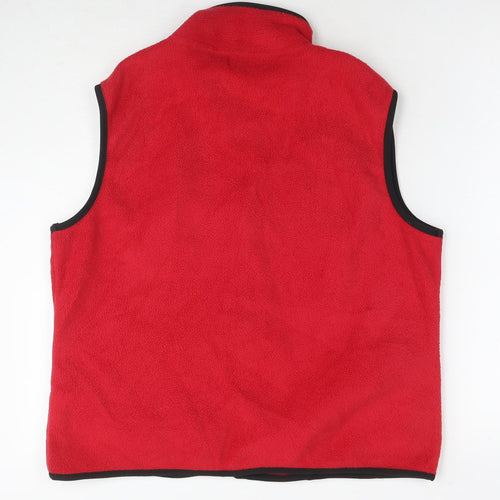 Sport Womens Red Gilet Waistcoat Size 18 Zip - Size 18-20