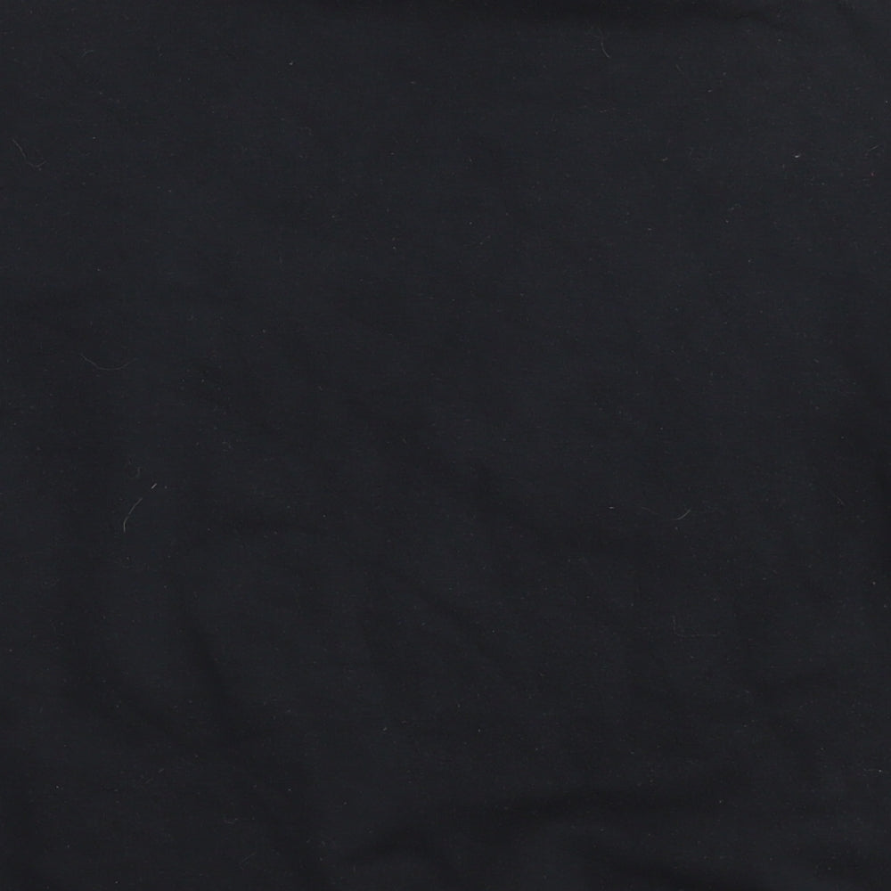 adidas Girls Black Cotton Pullover Sweatshirt Size 14-15 Years Pullover - Logo