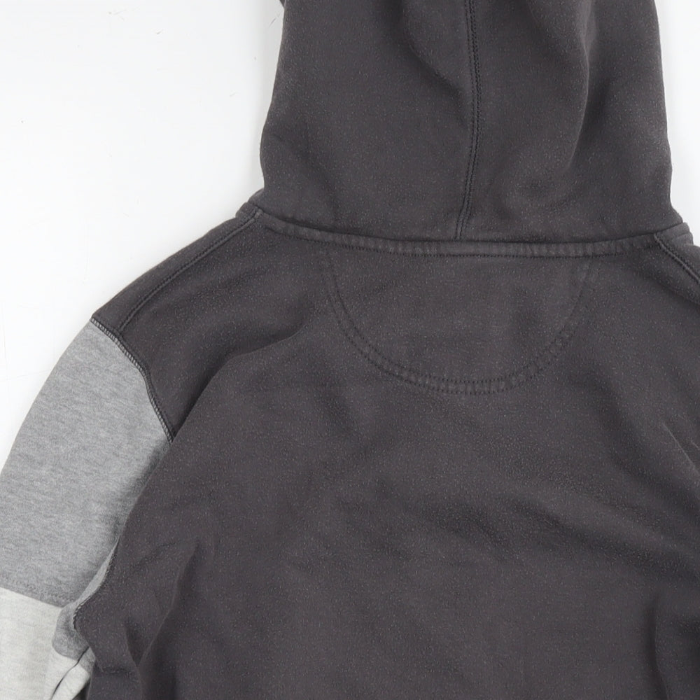 Converse Boys Grey Cotton Full Zip Hoodie Size 12-13 Years Pullover