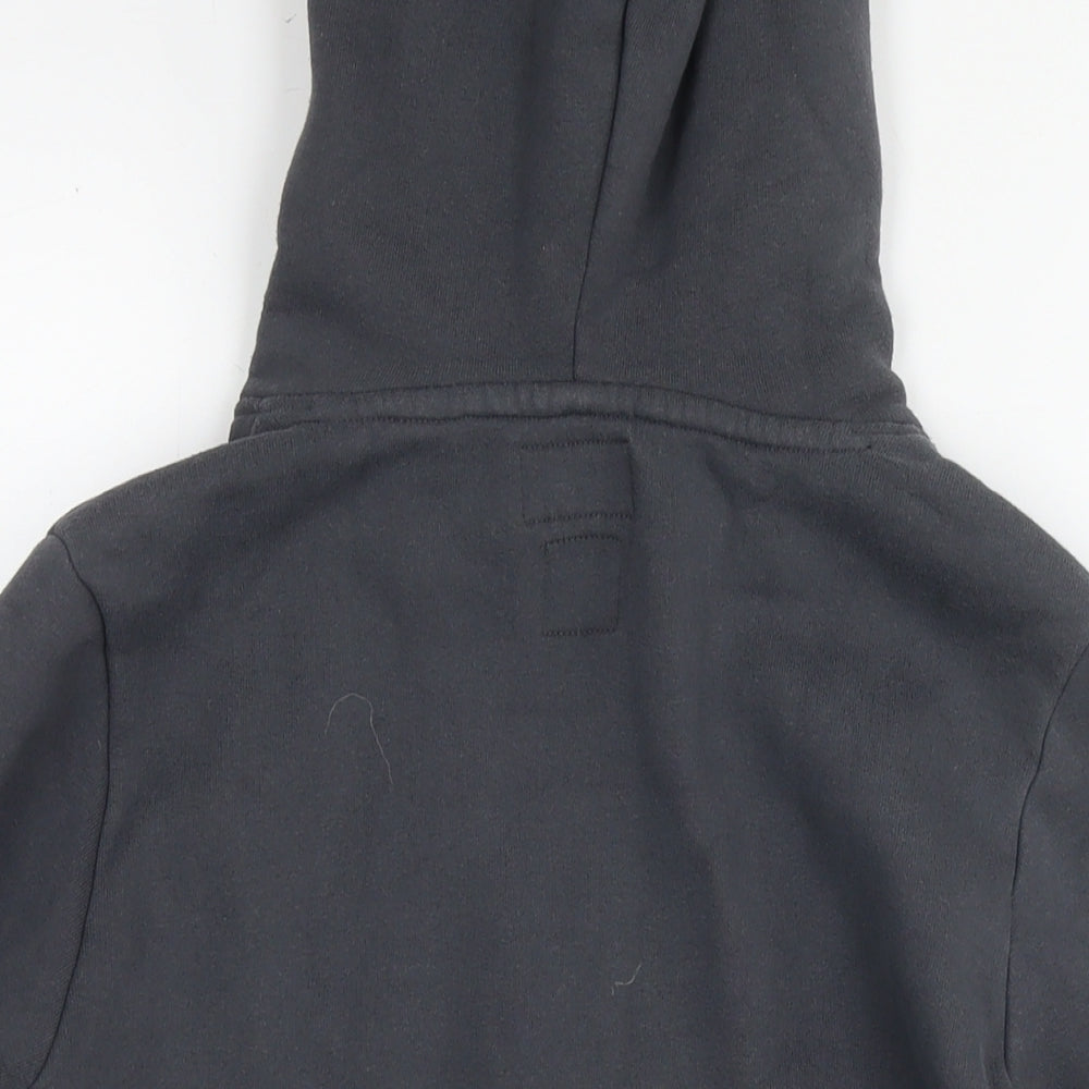 Superdry Womens Grey Cotton Pullover Hoodie Size 12 Pullover - Logo