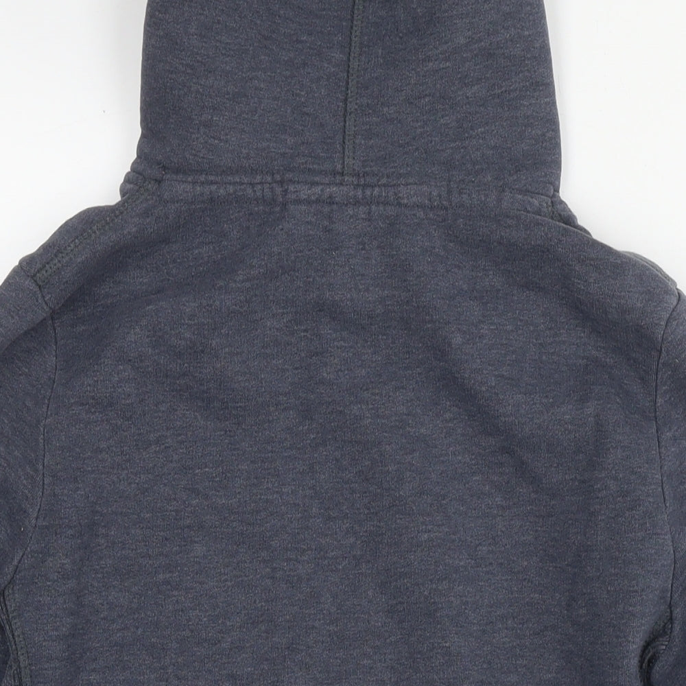 Superdry Womens Grey Cotton Pullover Hoodie Size M Pullover - Logo