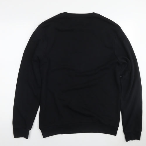 Societe Noir Mens Black Cotton Pullover Sweatshirt Size L - Logo