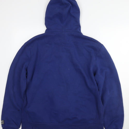 PUMA Mens Blue Cotton Pullover Hoodie Size XL - Logo