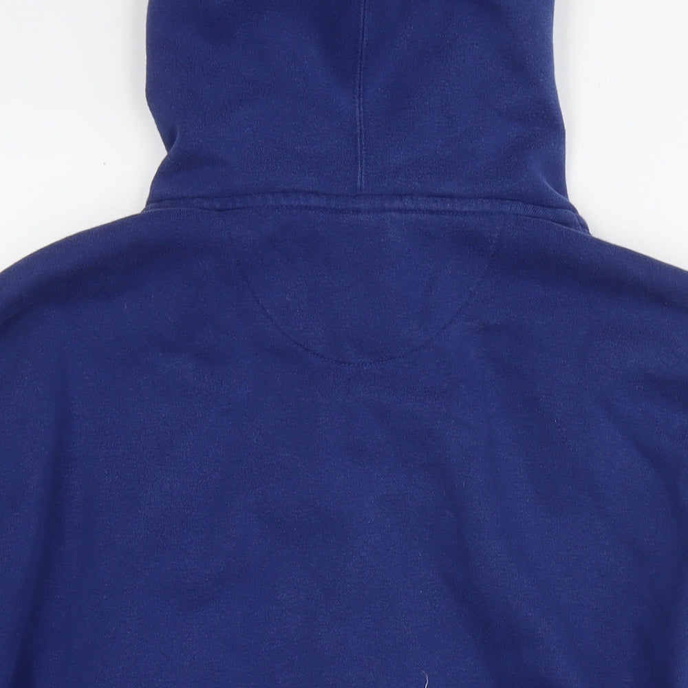 PUMA Mens Blue Cotton Pullover Hoodie Size XL - Logo