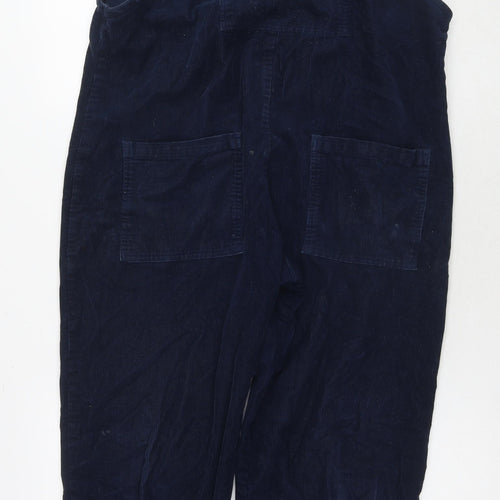 Lucky & Yak Womens Blue Cotton Dungaree One-Piece Size 12 L30 in Tie