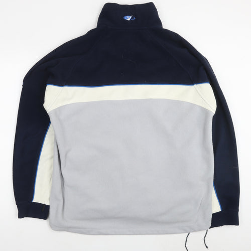 Regatta Mens Blue Jacket Size XL Zip - Colourblock Pattern