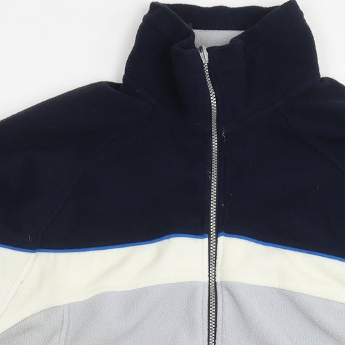 Regatta Mens Blue Jacket Size XL Zip - Colourblock Pattern