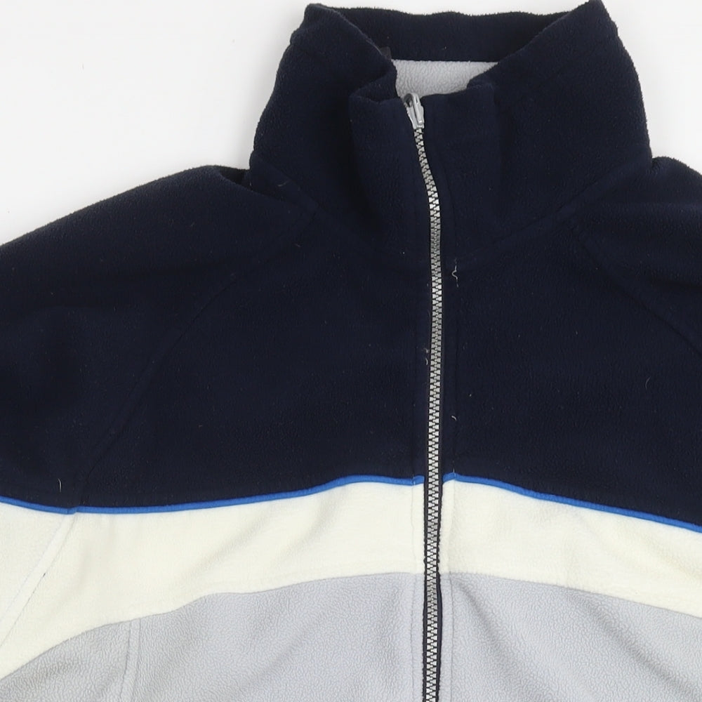 Regatta Mens Blue Jacket Size XL Zip - Colourblock Pattern