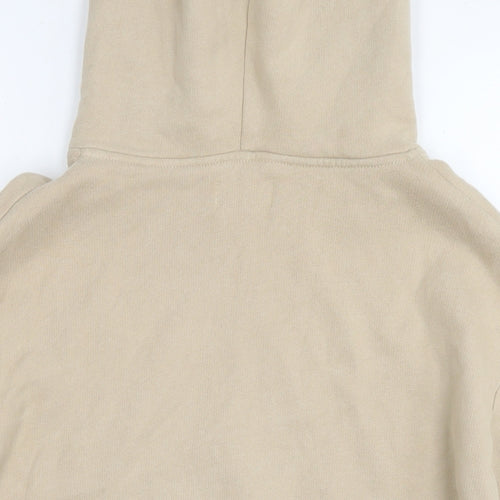 Suspicious Womens Beige Cotton Pullover Hoodie Size M Pullover - Skull