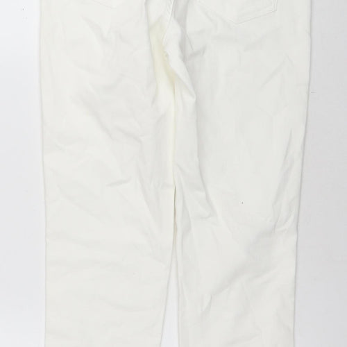 Miss Captain Womens White Cotton Skinny Jeans Size 36 in L24 in Regular Zip