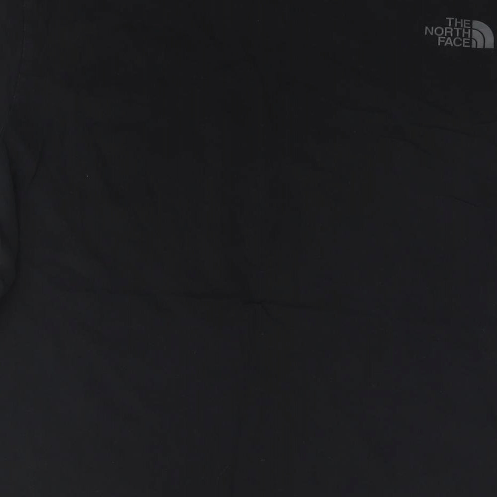 The North Face Mens Black Cotton T-Shirt Size L Round Neck - Logo