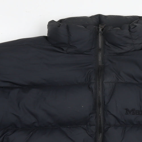 Marmot Mens Black Puffer Jacket Jacket Size M Zip