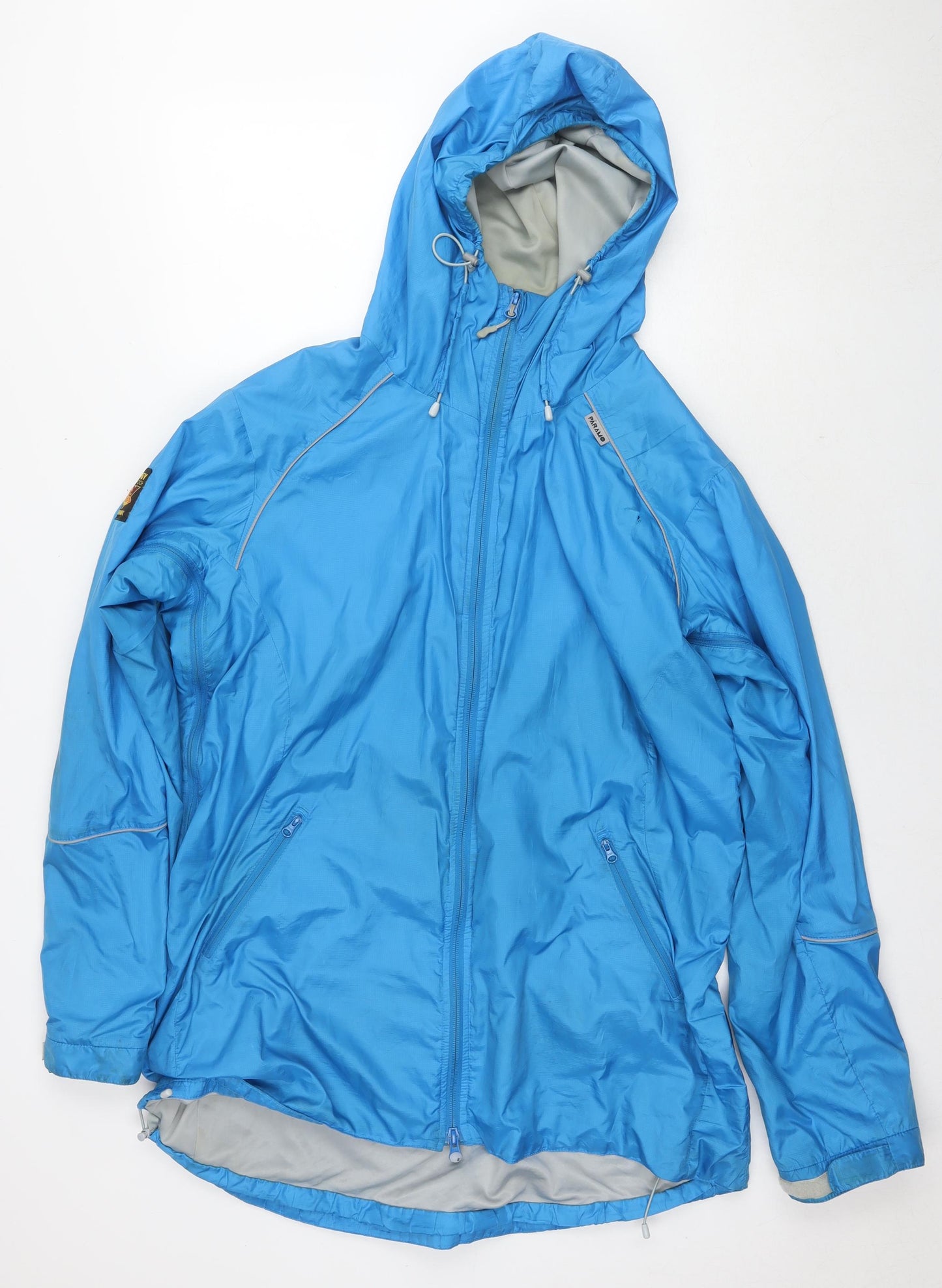 Analogy Mens Blue Windbreaker Jacket Size XL Zip