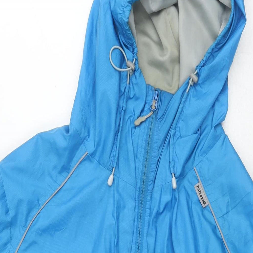 Analogy Mens Blue Windbreaker Jacket Size XL Zip