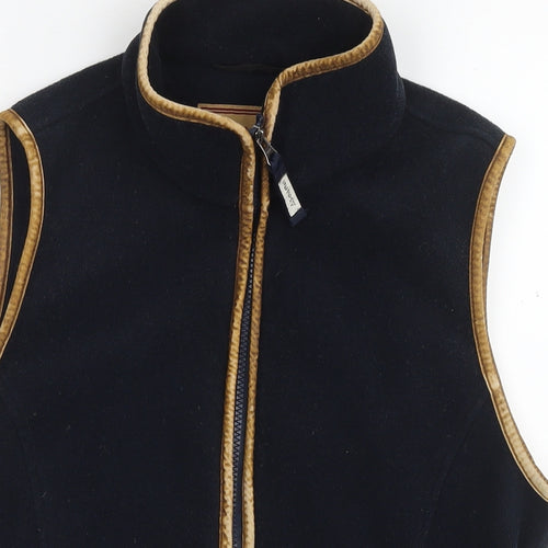 Schoffel Womens Black Gilet Waistcoat Size 12 Zip