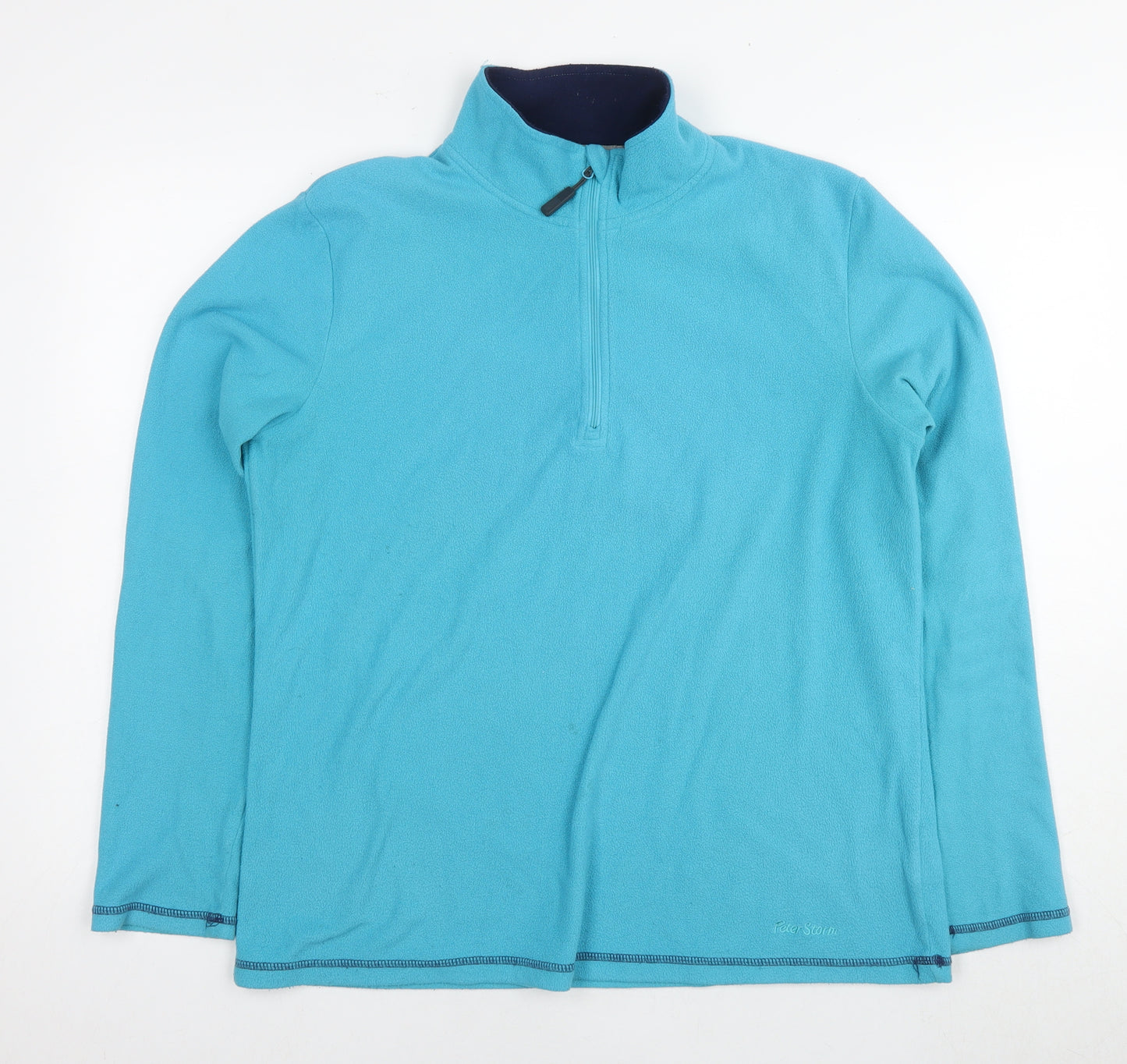 Peter Storm Womens Blue Polyester Pullover Sweatshirt Size 16 Pullover