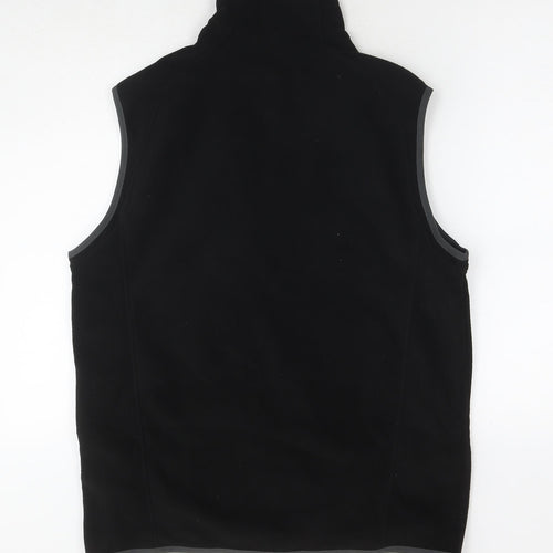 DECATHLON Womens Black Gilet Waistcoat Size L Zip