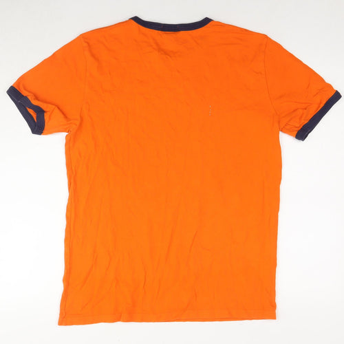 Polo Ralph Lauren Mens Orange Cotton T-Shirt Size XL Round Neck - Unisex 18-20