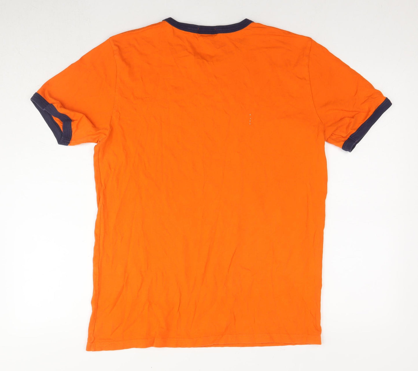 Polo Ralph Lauren Mens Orange Cotton T-Shirt Size XL Round Neck - Unisex 18-20