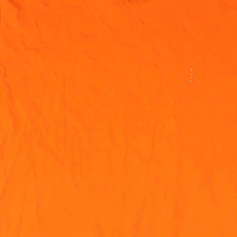 Polo Ralph Lauren Mens Orange Cotton T-Shirt Size XL Round Neck - Unisex 18-20