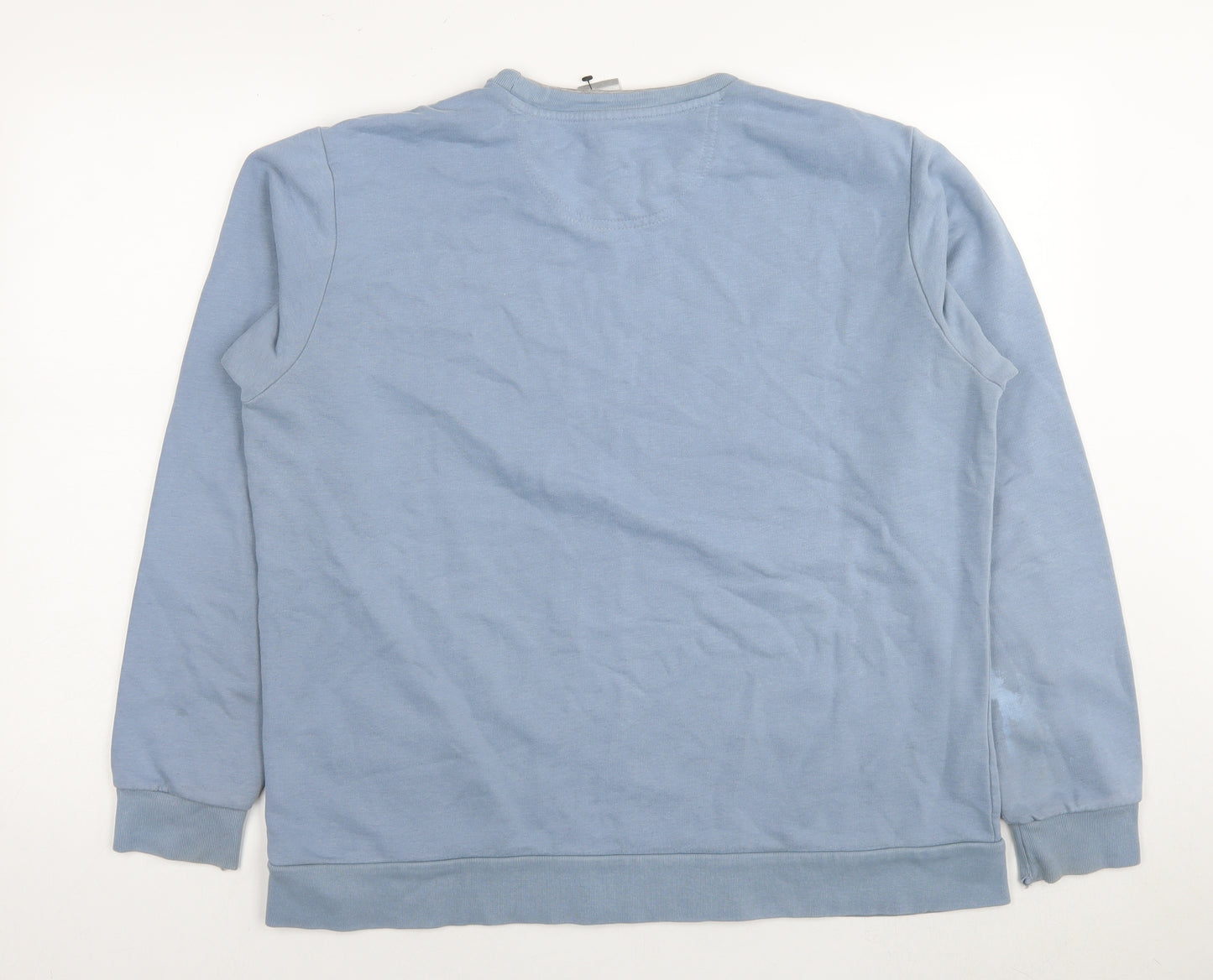 Nike Mens Blue Cotton Pullover Sweatshirt Size XL