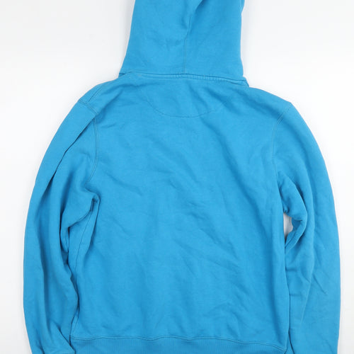 Nike Mens Blue Cotton Pullover Hoodie Size S