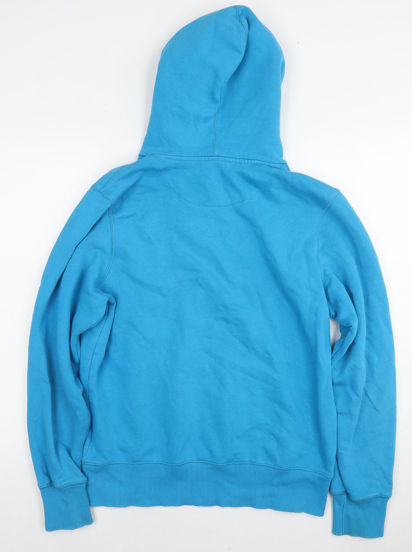 Nike Mens Blue Cotton Pullover Hoodie Size S