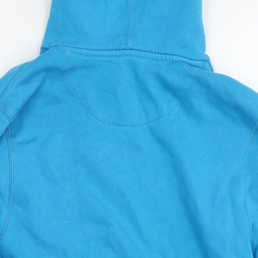 Nike Mens Blue Cotton Pullover Hoodie Size S