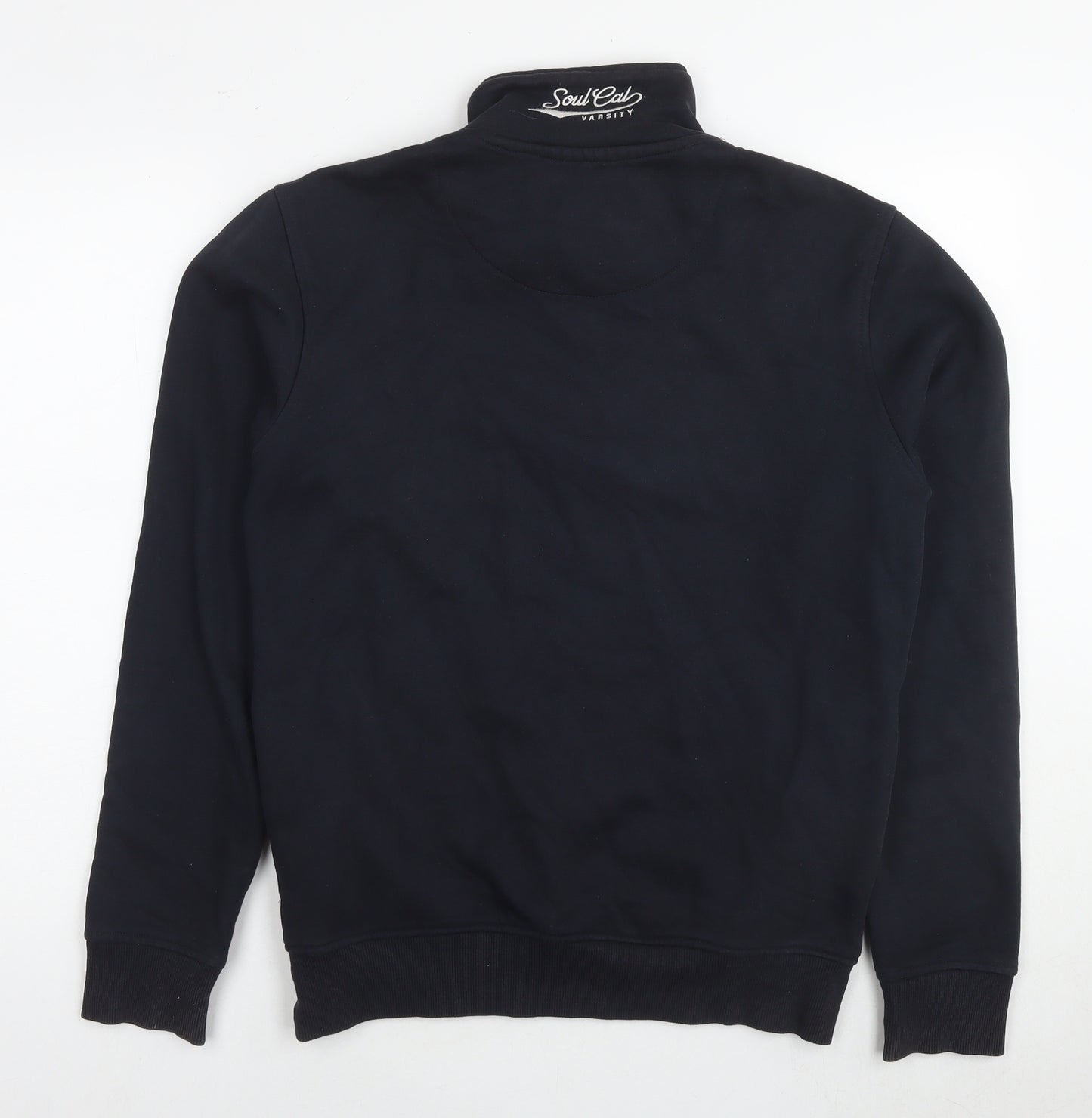 SoulCal&Co Mens Black Cotton Pullover Sweatshirt Size M - Logo