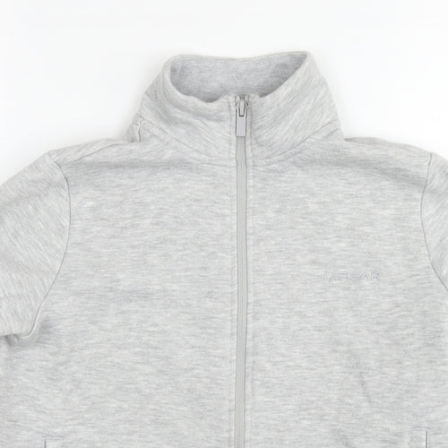 LA Gear Womens Grey Polyester Full Zip Sweatshirt Size 8 Zip