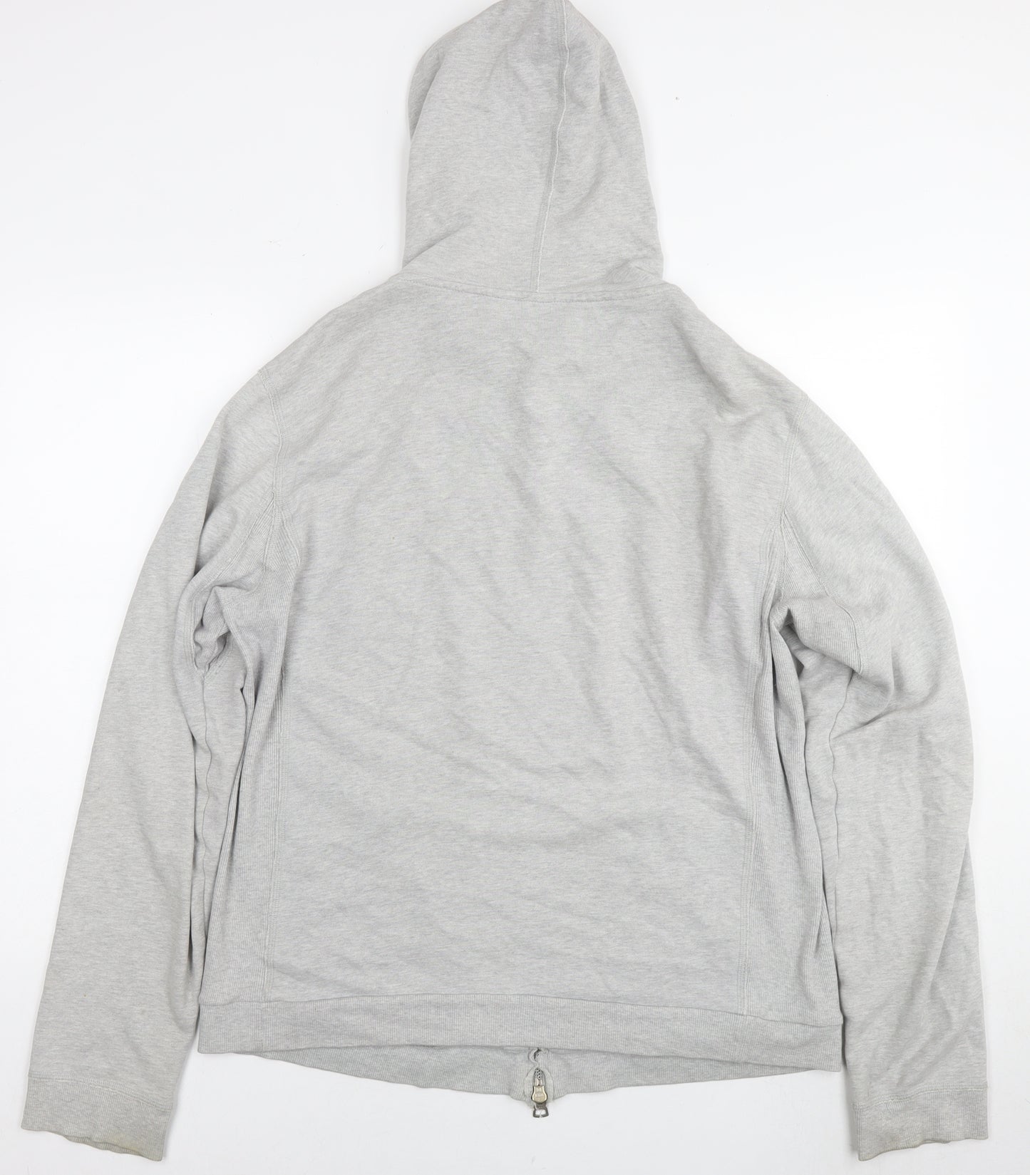 DKNY Pure Womens Grey Cotton Full Zip Hoodie Size M Zip