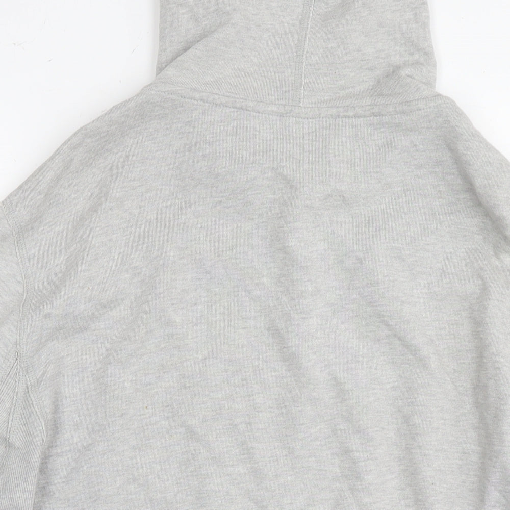 DKNY Pure Womens Grey Cotton Full Zip Hoodie Size M Zip